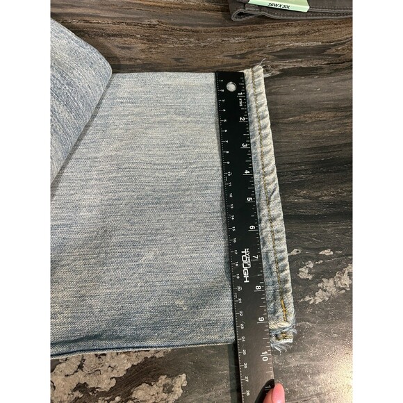 Wrangler Mens Jeans Relaxed Fit Straight 38x27 Blue Faded - Picture 8 of 10